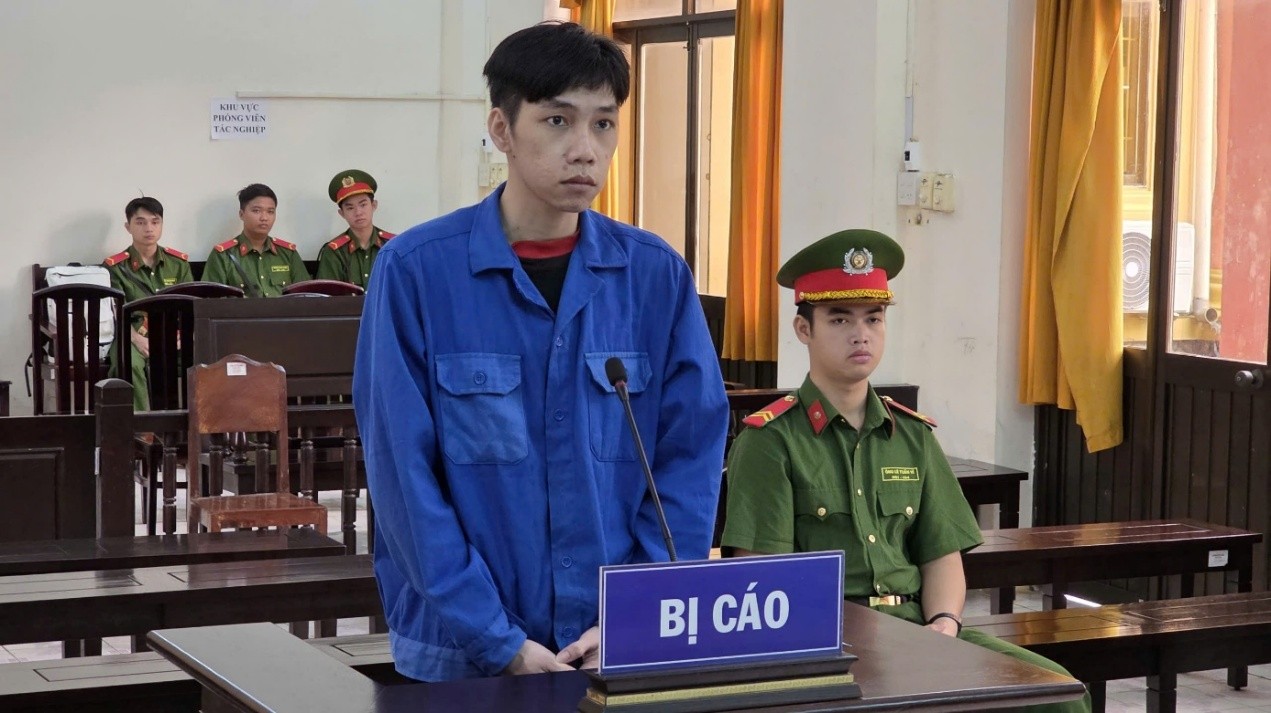 Bị cáo Dương tại phiên Tòa sơ thẩm